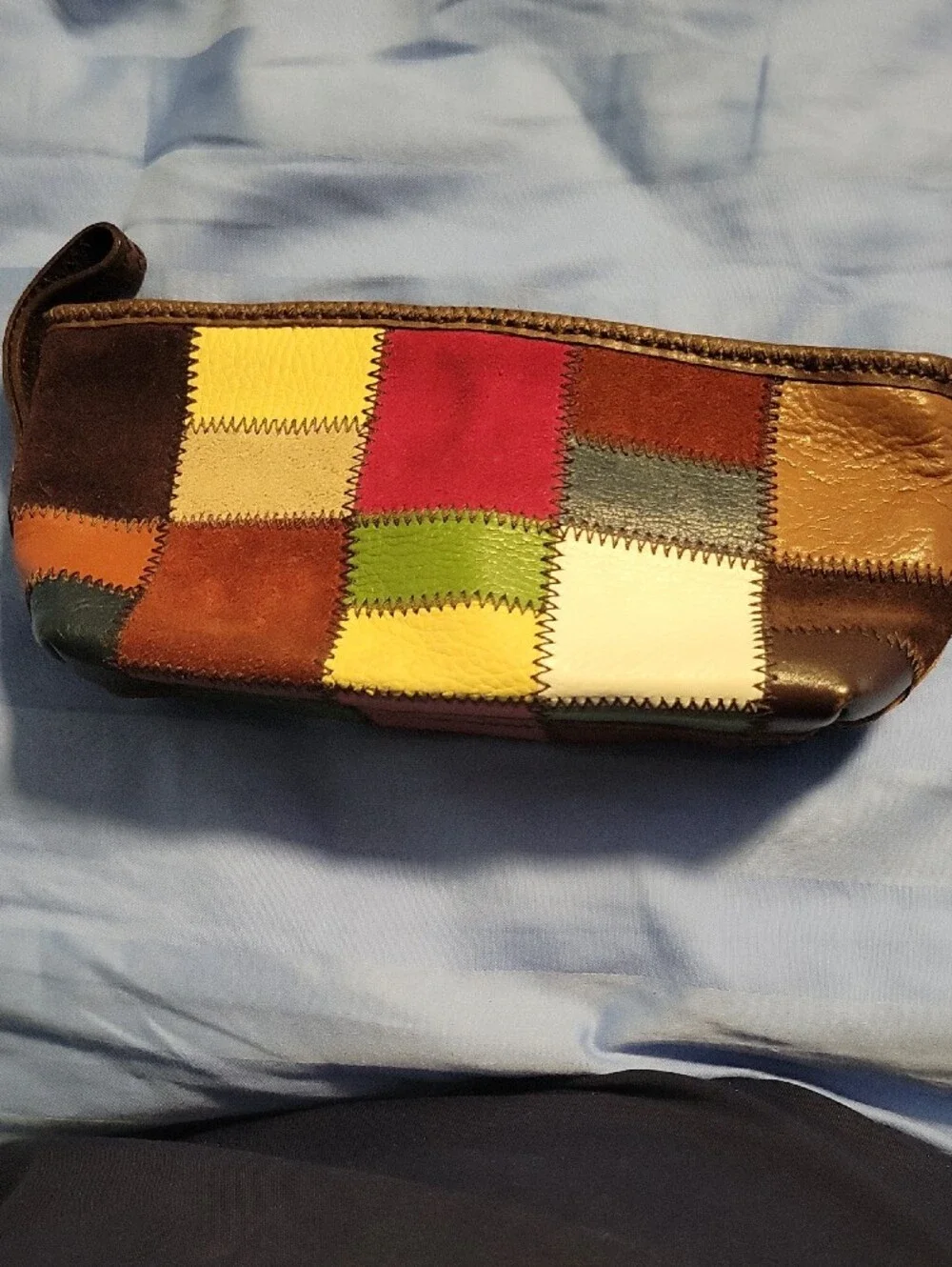 Lucky Brand Patchwork Leather Wristlet Clutch - Multicolor